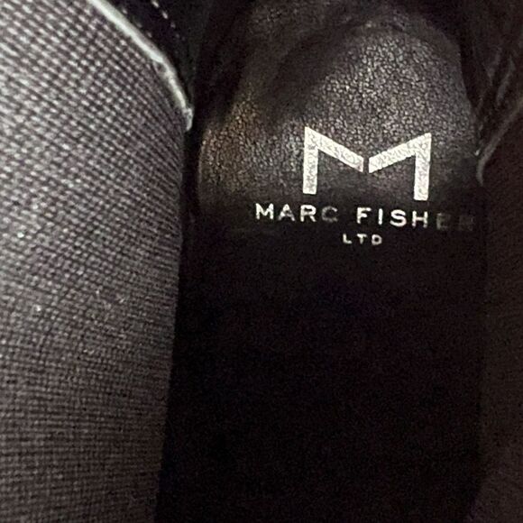 Marc Fisher LTD Zanna Gray Suede Heeled Pull On Boots Women’s 6.5 M Pointed Toe - Picture 14 of 16